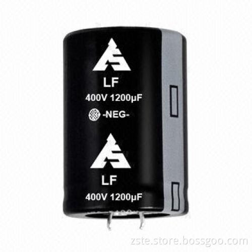 Snap-in Aluminum Electrolytic Capacitor with Rated Voltage of 400V